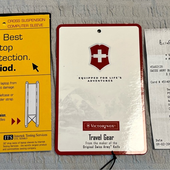 Victorinox Swiss Army Black Laptop Messenger Cross-body Expandable Bag Briefcase - Picture 6 of 6